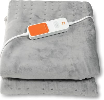 Elektrische deken - Warmtedeken - Ontspanning en comfort - Extra voetverwarming - 90 x 200 cm - Grijs