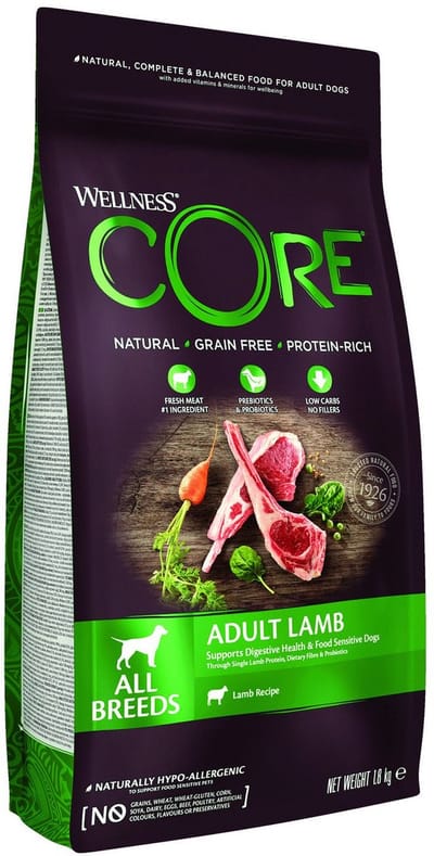 Wellness Core Grain Free Dog Adult Lam - Hondenvoer - 12 kg