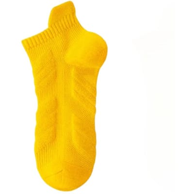 1 Paar Heren Outdoor Enkelsokken Schokabsorberend en Antislip Sportsokken Zweetabsorberend en Ademend Handdoekzool Sokken
