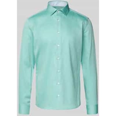 Slim fit zakelijk Hemd van Katoen met Kentkraag