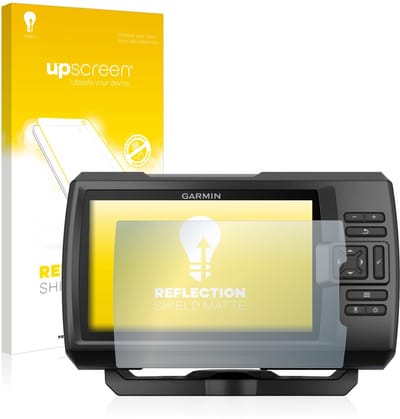 upscreen - Screenprotector voor Garmin Striker Plus 5cv - Folie Beschermfolie anti glare matte