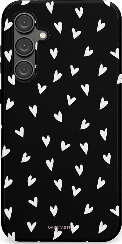 Casetastic Hoesje Geschikt voor Samsung S23 FE - Stijlvolle Beschermende Duo-layer Case - Stippen Hart