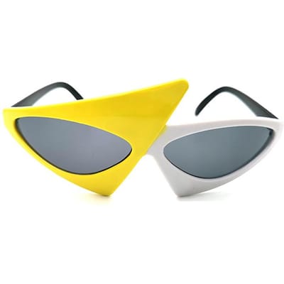 Vintage Gn Rood Bril Hip Hop Uniek Y2K Roy Purdy Grappig Zonnebril UV400 Stijlvol Vrouwen Mannen Chique Feest Festival Zonnebrillen yellow