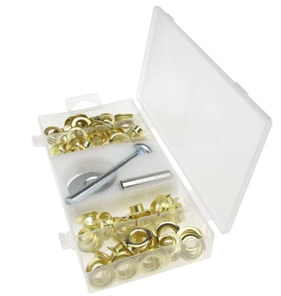 JHUBERS- Reparatiekit 103 Stuks - Grommets - Gereedschap - Oogjes - Tarp Reparatie Kit - Eenvoudig Vervangen - Reparatieset