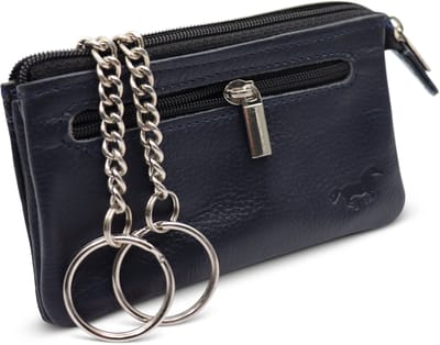 Safekeepers – Leren Sleuteletui – Sleuteltasje 2 Ringen – Blauw