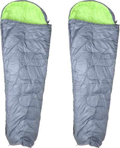 HIXA Mummy Slaapzakken Volwassenen - Grijs - Groen - 2 stuks - 210x80cm - Polyester