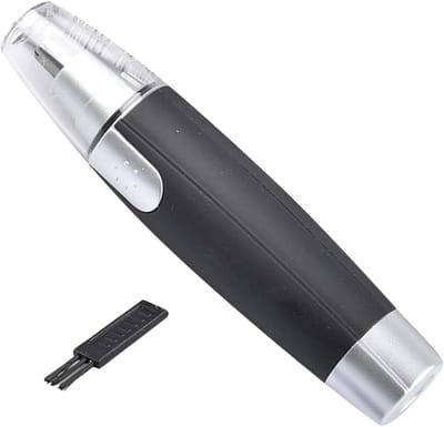 Gezichts Haar Trimmer - Oor Neus Trimmer - Precisie Verzorging - Dubbelzijdig Snijblad - Compact Lichtgewicht - Zilver