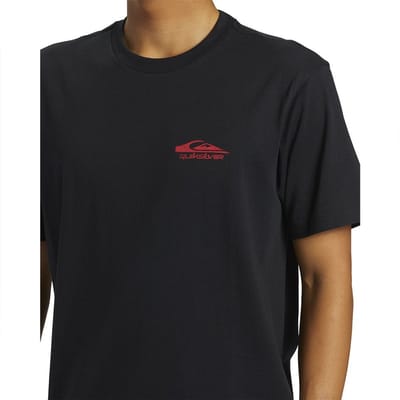 Quiksilver Retro Rocker T-shirt Met Korte Mouwen Zwart S Man