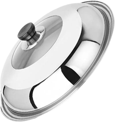 Pannendeksel - Deksel pan - Koken - Zichtbaar gehard glas - 36 cm - Zilver