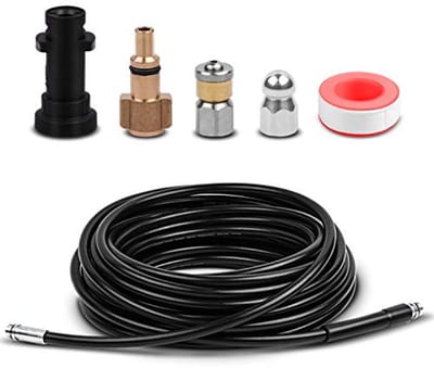 Hogedrukreiniger Afvoerslang Reinigingsset met Adapters voor Diverse Wasmachines