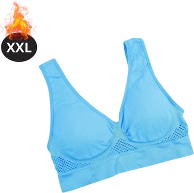 Bovista BH Zonder Beugel - Zonder Bandjes - Push-up Bh's - Comfort Beha - Gemengd - Blauw - Maat XXL