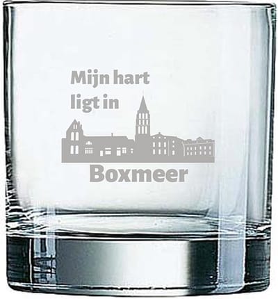 Gegraveerde Whiskeyglas 38cl Boxmeer