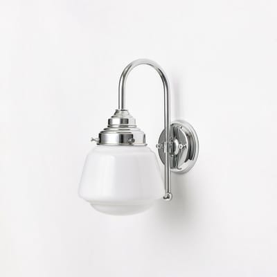 Wandlamp High Button Meander Chroom - Art Deco Trade