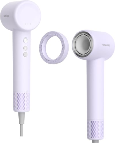 COSHARE SuperFlowSE - HD20E - Purple-onische Haardroger-Lichtgewicht-Reisföhn-1300W-Met geurring- Slechts 360g