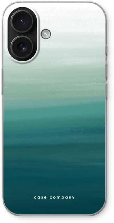 Case Company® - Hoesje geschikt voor iPhone 16 hoesje - Ocean - Soft Cover Telefoonhoesje - Bescherming aan alle Kanten en Schermrand