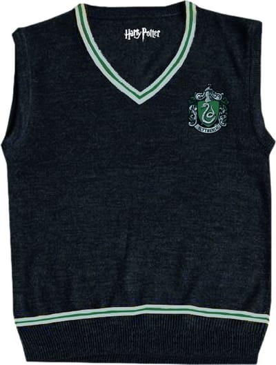 Harry Potter - Slytherin Heren mouwloze zwarte sweater - XXS