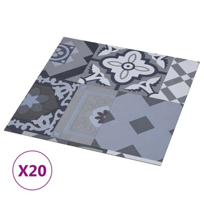 vidaXL - Zelfklevende - Vloerplanken - Gekleurd - Patroon - 30,5 - x - 30,5 - cm - 20 - st