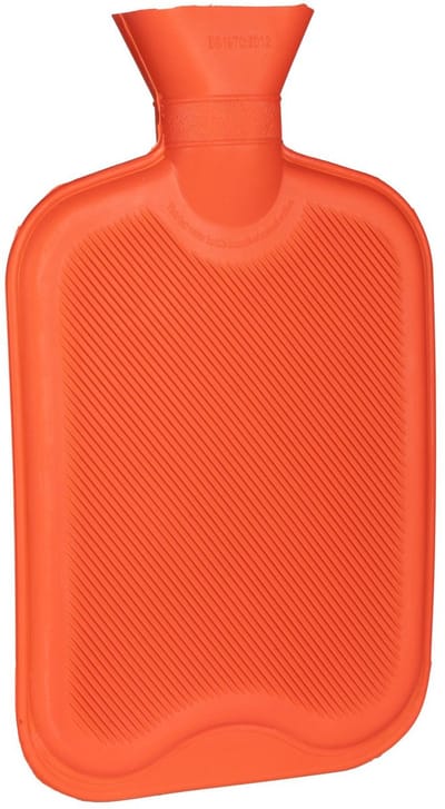 HI Warmwaterkruik - rood - rubber - 2L - kruik - bedkruik - kruiken - kruikenzak