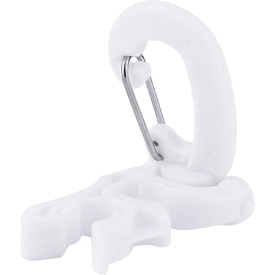 Duik Dubbele BCD Slanghouder Clip Regulator Bevestigingsgesp Haak voor Snorkelen (Wit)