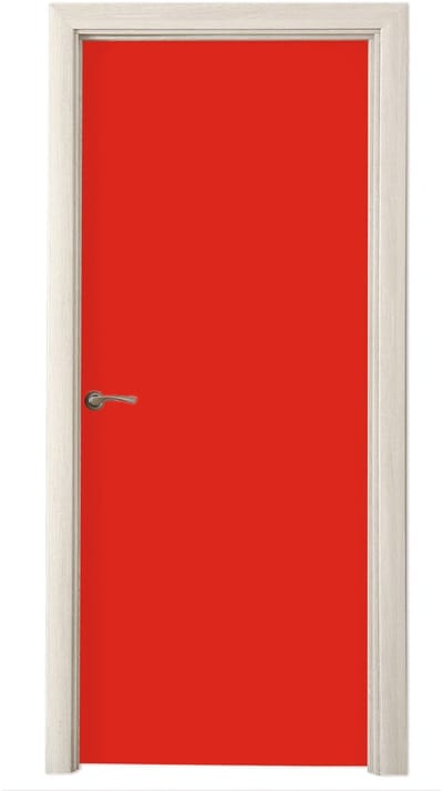 Deurposter 95x235 cm - Deursticker Rood - Kleur - Effen - Meubelfolie zelfklevend - Deurfolie woonkamer - Interieurfolie fotobehang - Deur plakfolie - Deurstickers - Deurbehang sticker - Kamer decoratie