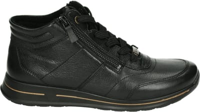 Ara - 1224808 - Hoge sneakersVeterlaarzenDames veterschoenenDames sneakersHalf-hoge schoenen - Kleur: Zwart - Maat: 35