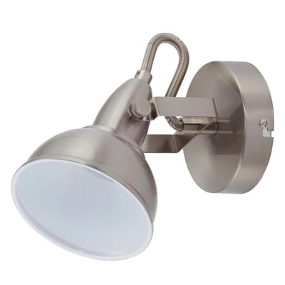 Briloner Leuchten SOFT - wandlamp - plafond spot - 1 lichts - draai- en kantelspot - vintage / retro-design - max. 40 Watt - 15,6 x 10 cm