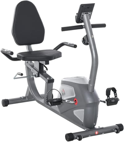 Deniva - Ligfiets - Ligfiets Hometrainer - Verstelbare zitting - 8 Niveaus - LCD Scherm - Magnetisch weerstand - Hartslagmeter