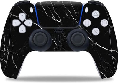 Controllers Sticker | Geschikt voor PS5 - Playstation 5 | Bescherming Skin | Grip | Zwart Marmer