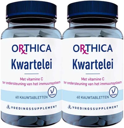 Orthica Kwartelei Met Vitamine C - 2 x 60 tabletten - Voordeelverpakking