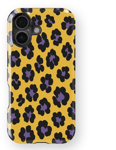 DripCase Luipaard Hoesje geschikt voor iPhone 16 | Backcover met Mag | Hoesje met Dierenprint geschikt voor iPhone 16 Wild Electric