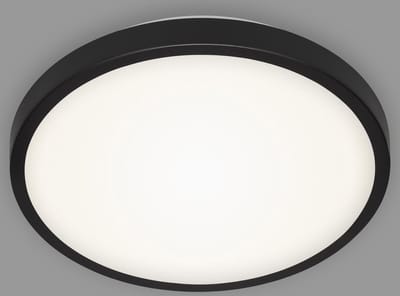 BRILONER Manny - LED Plafonniére - plafondlamp met neutrale wit licht - 12W - 1.200Lm - 4.000K - Ø29 cm - zwart