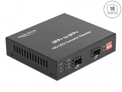 Delock Media Converter 10GBase-R SFP+ to SFP+