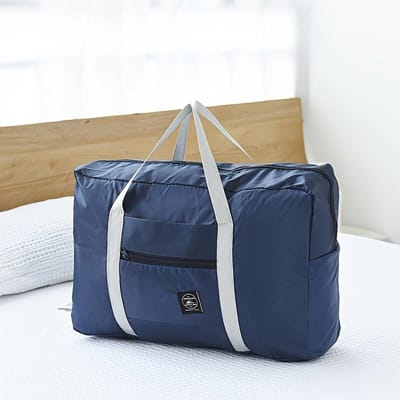 Grote Capaciteit Opvouwbare Bagage Tas - Draagbare Vliegtuig Reizen Organizer met Uitbreidbaar Ontwerp, Zwarte Sportschool en Reistas beige