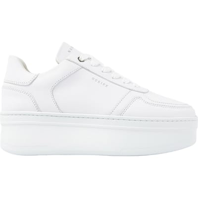 Nubikk Bayou Platform White Leather Maat: 41 | Sneakers Outlet | Dames | Wit