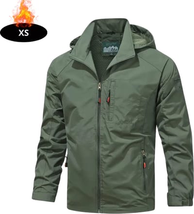 Livano Windjas Heren - Parka - Lente & Herfst - Jas - Volwassen - Windjack - Windbreaker - Outdoor - Legergroen - XS