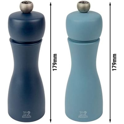 (6 stuks) PEUGEOT TAHITI LUFT - Zout & Peper Molen - Hout - Blauw - Hoogte: 150mm