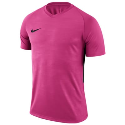 T-shirt de football à manches courtes simple et confortable avec imprimé logo lettre Nike pour homme et femme Rose-Rouge 894231-662 M pink