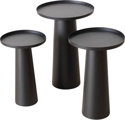 Set van metalen tafeltjes Jacky, 3 stuks