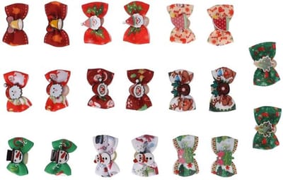 Haarelastiekje 20 Stuks - Hondenhaarstrik - Antislip - Handgemaakt - Voor Kleine/Huisdieren - Lichtgewicht Polyester