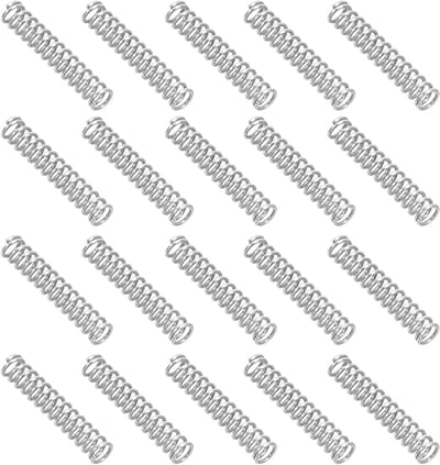 Kleine Drukveren - Reparatie Onderdelen - Doe-het-zelf Projecten - Roestbestendig Staal - 20 Stuks - Zilverkleurig
