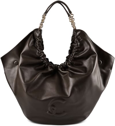 COCCINELLE Leren schoudertas shopper Smash Handbag Smooth Leather Fango donkergroen