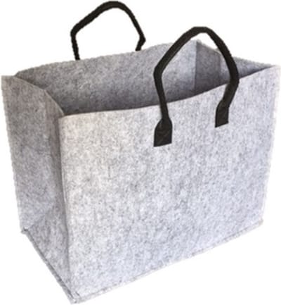 Draagtas in vilt - grijs - stazak - shopper - 43x24x33
