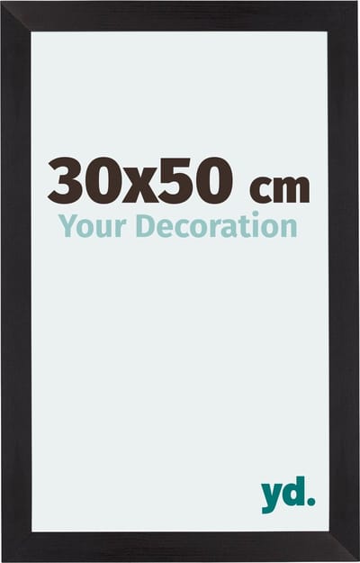 Your Decoration - Fotolijst 30x50 cm - MDF - Zwart Houtnerf - Mura