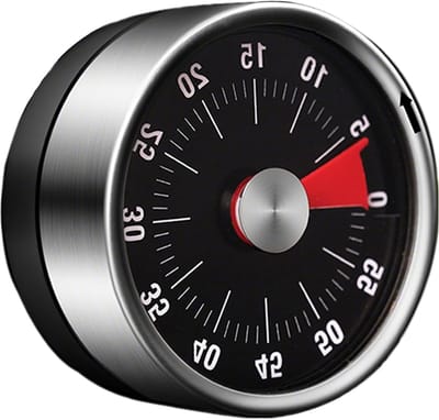 Magnetische Keuken Timer met Visueel Display en Geluidssignaal voor Koken, Bakken en Leren - Mechanische Countdown Timer tot 60 Minuten
