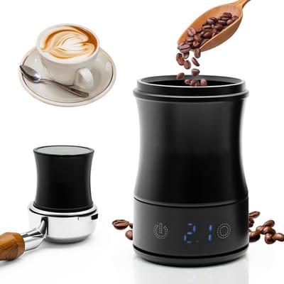 Koffieweegschaal - 58mm Digitale Koffieweegschaal - 0.1g Precisie & Oplaadbaar - Met Timing & Tara Functie - Voor Espresso & Filterkoffie - Nauwkeurig & Eenvoudig te Gebruiken