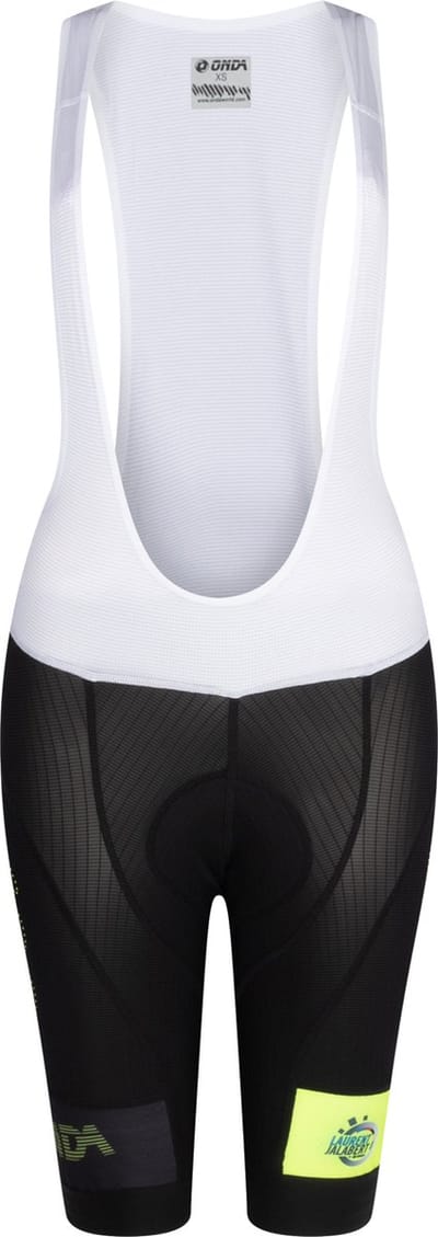 ONDA Fietsbroek kort met bretels heren Wit Zwart - Laurent Jalabert - XS