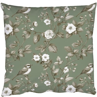 Sierkussens - Kussentjes Woonkamer - 50x50 cm - Botanisch - Vogels - Groen