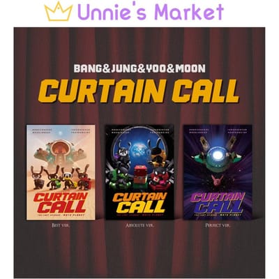 BANG&JUNG&YOO&MOON 1er Album EP CURTAIN CALL No POB Random black