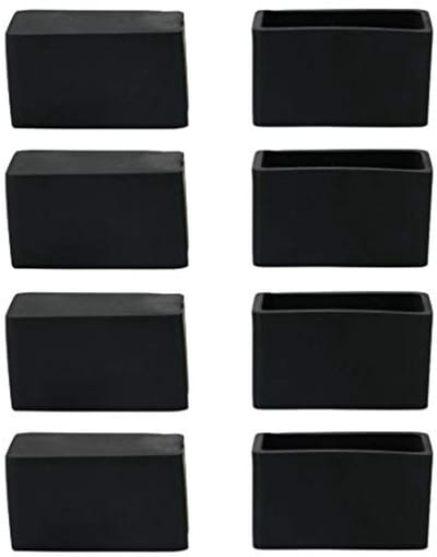 Rubberen Stoelbeen Caps - Vloerbeschermers voor Meubels (8 Stuks) 20 x 40 mm