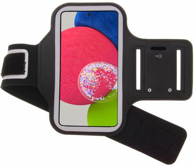 Hoesje Geschikt Voor Samsung Galaxy A52s hardloop armband - Sportband - hoesje - zwart